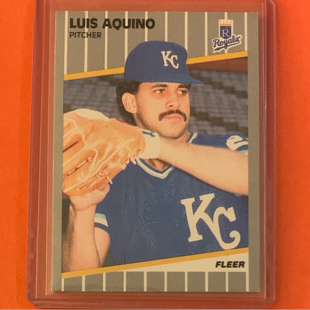 Luis Aquino #275 1989 Fleer Baseball Trading Card